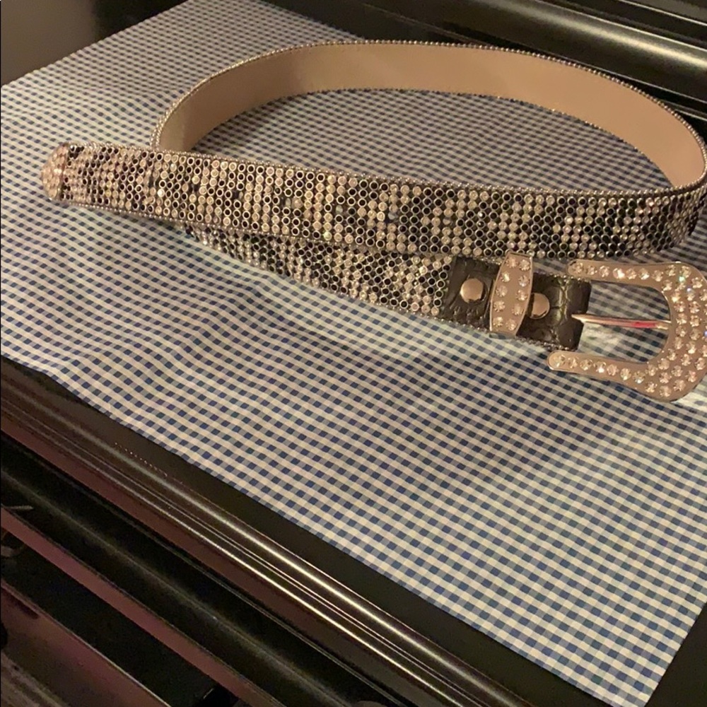 Rhinestone western belt size XL stunning